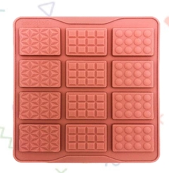Molde silicona tableta x 12 u
