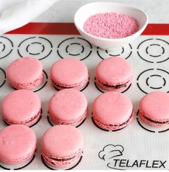 Lámina de silicona de 30 x 40 con dibujo para macarons