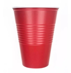 Vaso de 500 CM rojo y blanco americano