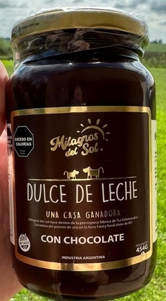 Dulce de leche milagros del sol x 454 g con chocolate