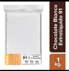 Cobertura de chocolate blanco fénix extra líquido código 91