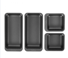 Juego de 2 moldes rectangular y 2 cuadrados