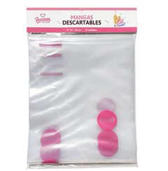 Mangas descartables parpen x 12 u 45 cm