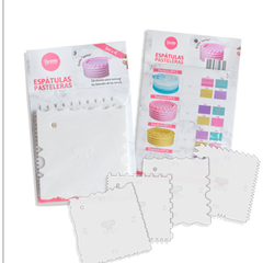 Set de 4 espátulas peine