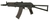 CYMA AEG AK74U STANDARD STAMPED FOLDING STOCK AND POLYMER FURNITURE AIRSOFT RIFLE BLACK