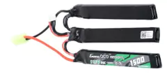 Bateria LiPo 11.1V 1500mAh 25C Gens Ace Nunchuck (3X) Mini-Tamiya