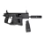 KRISS VECTOR AEG SMG RIFLE BY KRYTAC 400 FPS BLACK - loja online