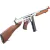 KINGARMS AEG M1A1 THOMPSON SMG AIRSOFT RIFLE SILVER & WOOD na internet
