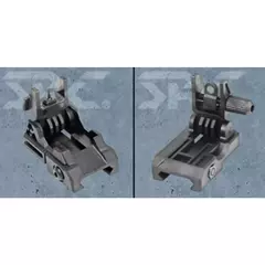 SRC SIGHT SET FRONT & REAR WITH RAIL PICATINNY FOR M4 / M16 BLACK