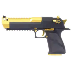  PISTOLA AIRSOFT ARMORER WORKS / CYBERGUN GBB DESERT .50 CG-DE0204- DOURADO / PRETO