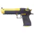  PISTOLA AIRSOFT ARMORER WORKS / CYBERGUN GBB DESERT .50 CG-DE0204- DOURADO / PRETO