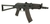 Imagem do CYMA AEG AK74U STANDARD STAMPED FOLDING STOCK AND POLYMER FURNITURE AIRSOFT RIFLE BLACK