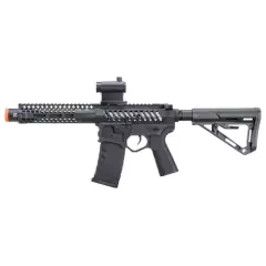 FIREARMS EMG APS AEG AR-15 PDW ESILVEREDGE 3G STYLE RS3 AIRSOFT RIFLE BLACK