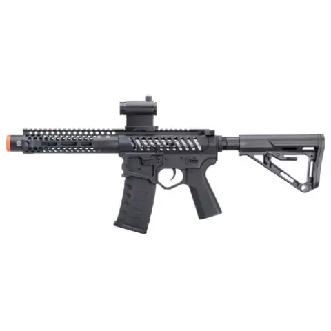 FIREARMS EMG APS AEG AR-15 PDW ESILVEREDGE 3G STYLE RS3 AIRSOFT RIFLE BLACK