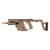 KRISS VECTOR GBB SMG RIFLE BY KRYTAC WITH FOLDING STOCK FLAT DARK EARHT