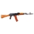 WE GBBR AK74 WOOD STOCK BLOWBACK AIRSOFT RIFLE BLACK & WOOD - comprar online