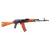 WE GBBR AK74 WOOD STOCK BLOWBACK AIRSOFT RIFLE BLACK & WOOD ✔ - comprar online