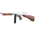 KINGARMS AEG M1A1 THOMPSON SMG AIRSOFT RIFLE SILVER & WOOD