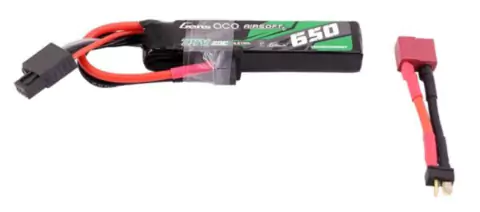 Bateria LiPo 7.4V 650mAh 25C Gens Ace JST Mini
