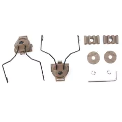WADSN HELMET RAIL ADAPTER SET FOR SORDIN VER. 1 HEADSET DESERT