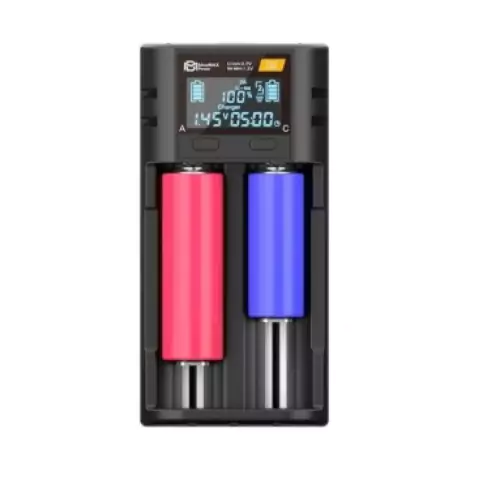 GAMA POWER BATTERY INTELLIGENT CHARGER 2 SLOTS FOR IMR / Li-ion / Ni-MH / Ni-Cd WITH LCD