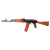 WE GBBR AK74 WOOD STOCK BLOWBACK AIRSOFT RIFLE BLACK & WOOD ✔