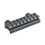 MP RISER 0.5" HEIGHT RAIL MOUNT 8 SLOT BLACK