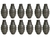 APS HAKKOTSU GRENADE SHELLS ONLY PINEAPPLE TYPE PACK 12PCS OD GREEN - comprar online