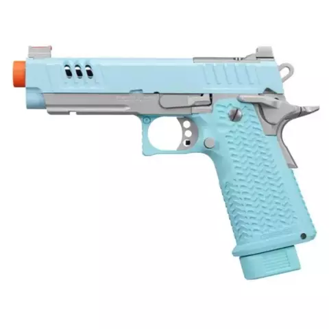 G&G GBB HI-CAPA STP45 PRO8 BLOWBACK AIRSOFT PISTOL MACARON BLUE