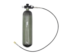 ARMADILLO PCP CARBON FIBER CYLINDER 3.0L 300 BAR WITH VALVE - comprar online