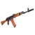 WE GBBR AK74 WOOD STOCK BLOWBACK AIRSOFT RIFLE BLACK & WOOD na internet