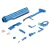 CYMA COLOR-COORDINATED ACESSORY SET FOR M4 / M16 SERIES AEG BLUE