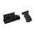 CYMA UPPER & LOWER RAIL HANDGUARD WITH PISTOL GRIP FOR AK74U SET BLACK