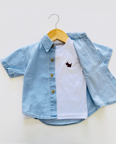 camisa baby denim