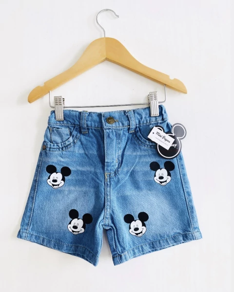 Bermuda jeans baby mickey - comprar online