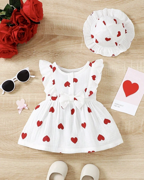 set Vestido + Capelina baby love - comprar online