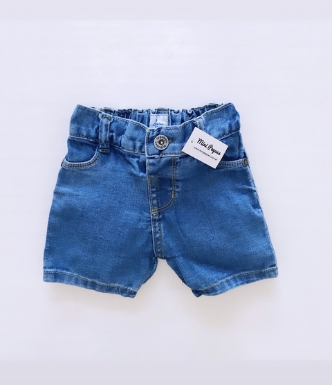 Short berm baby jeans jaspeado