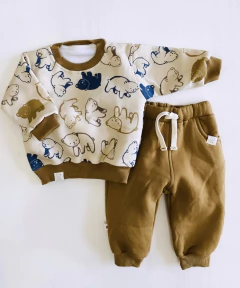 Set Baby Bears Jogger azul en internet