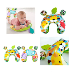 ALMOHADON Didáctico De Juegos con Mordillos y sonajeros