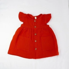 vestido bambula baby Maia rojo
