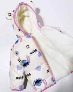 Jacket puffer baby stich (Interior Corderito) en internet