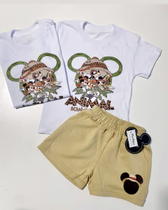 Set Remera + Short Disney Mickey Safari - comprar online