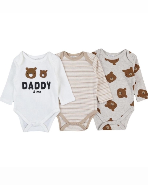 pack x 3 bodys manga larga bear - comprar online