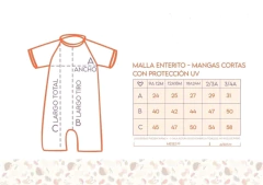 TRAJE DE BAÑO - ENTERITO UV+50 - DINOS en internet