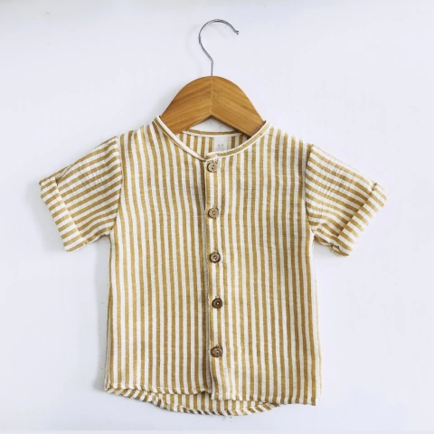 camisa lino rayada baby boys