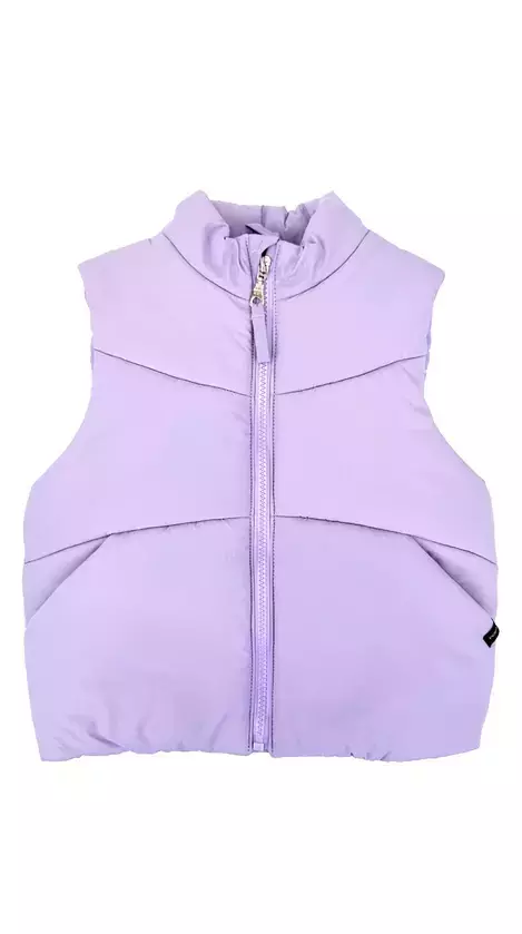 CHALECO PUFFER BABY LILA - comprar online