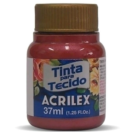 Tinta Tecido Metálica Acrilex Fuchsia 804