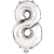 BALAO NUMERO PRATA N 8 45/110 BR FESTAS