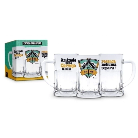 Caneca Amizade que a Cerveja Uniu 565ml