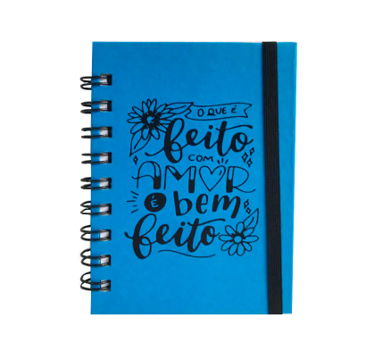 Bloco Mini Com Espiral e Elástico 100fls Polymer